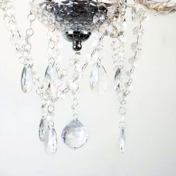 Lustre pampilles ELEONORE transparent en acrylique – Image 6