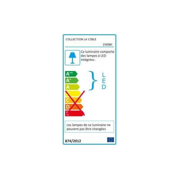 Plafonnier led Keria Fluid 34w (3000k) 101cm,blanc – Image 3