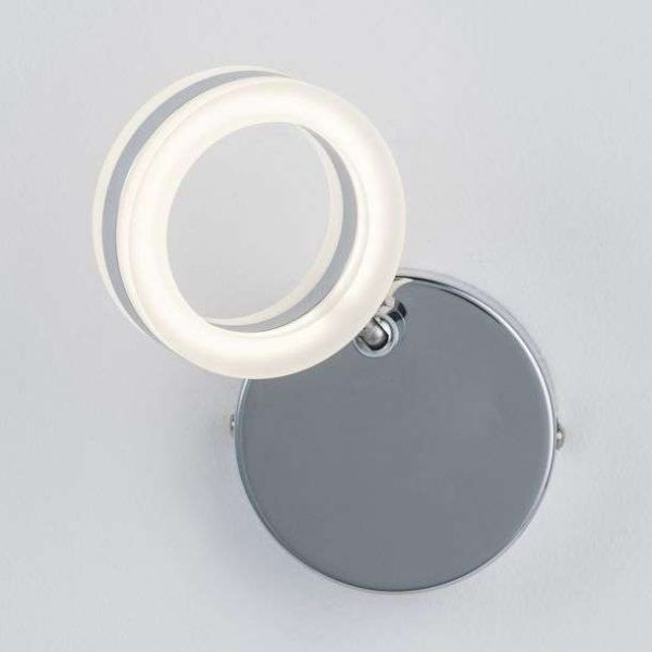 Spot Led orientable COLUMBUS argenté en métal – Image 5