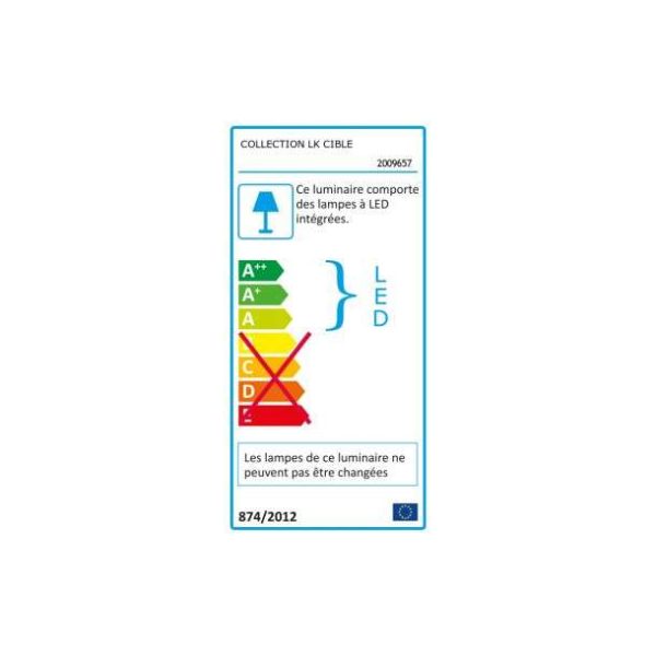 Suspension Keria Fluid 34w (3000k) 101cm,noir – Image 3