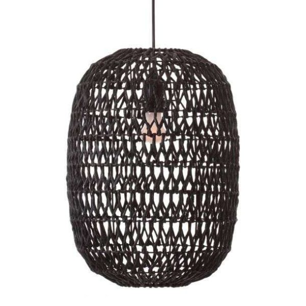 Suspension Keria Bora 30cm 1xE27 IP20,corde noir – Image 3