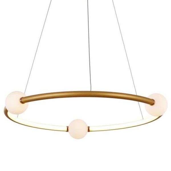 Suspension Keria Arty 36w (3000k) 64cm,rose/doré – Image 5