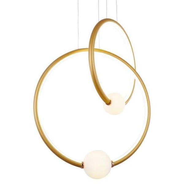 Suspension cascade Laurie Arty 44w (3000k) 44cm,rose/doré – Image 6