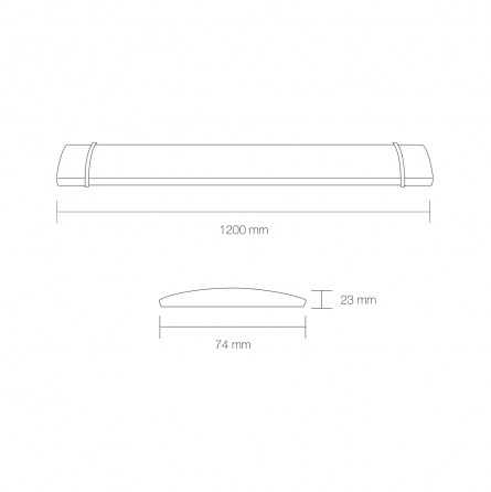 Rampe led Novolight 20w 1800lm (6000k) 600mm IP20 – Image 2
