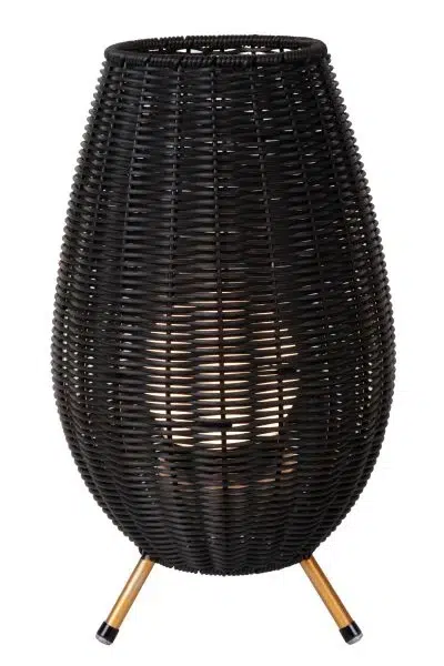 Lampe de table Lucide dim rech Colin 3w (3000k) IP44 H36,noi