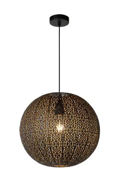 Suspension Lucide Tahar 1xE27 38cm,noir