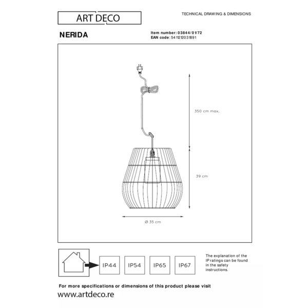 Fiche technique suspension extérieure nerida