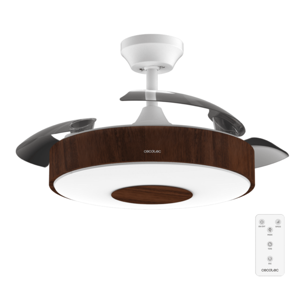 Ventilo Cecotec 3P rétractables Aero4200 40w CCT 106cm,noyer