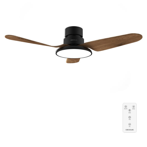 Ventilo Cecotec 3P Aero5200 24w CCT 109cm,noir/noyer