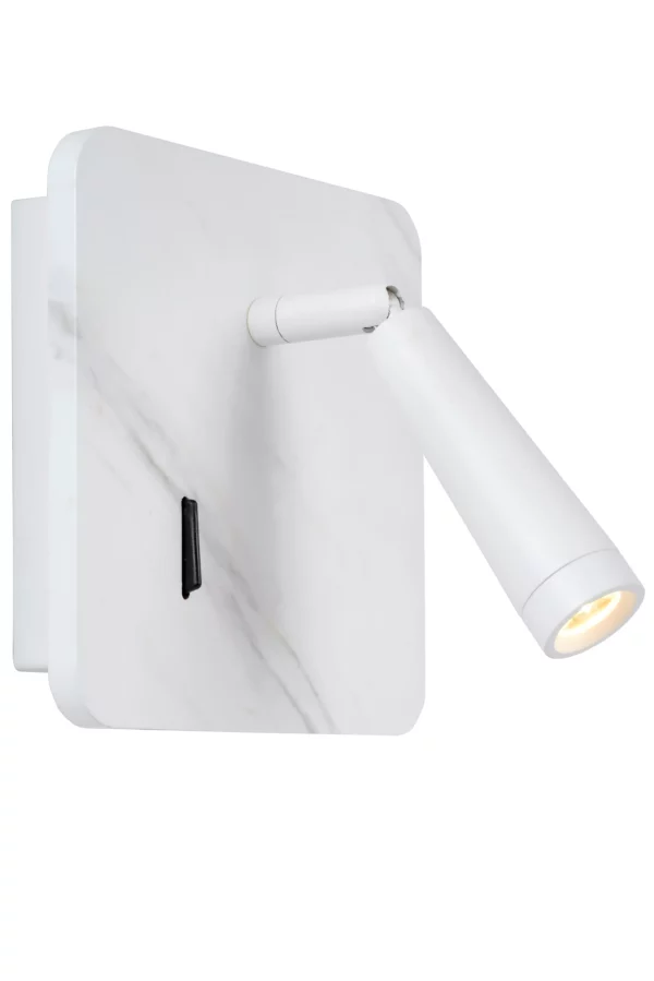 Applique led Lucide murale + USB Oregon 4w (3000k),blanc