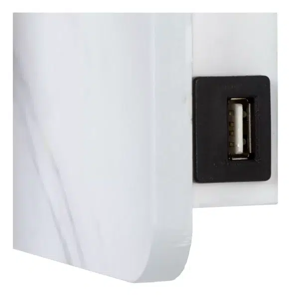 Applique led Lucide murale + USB Oregon 4w (3000k),blanc