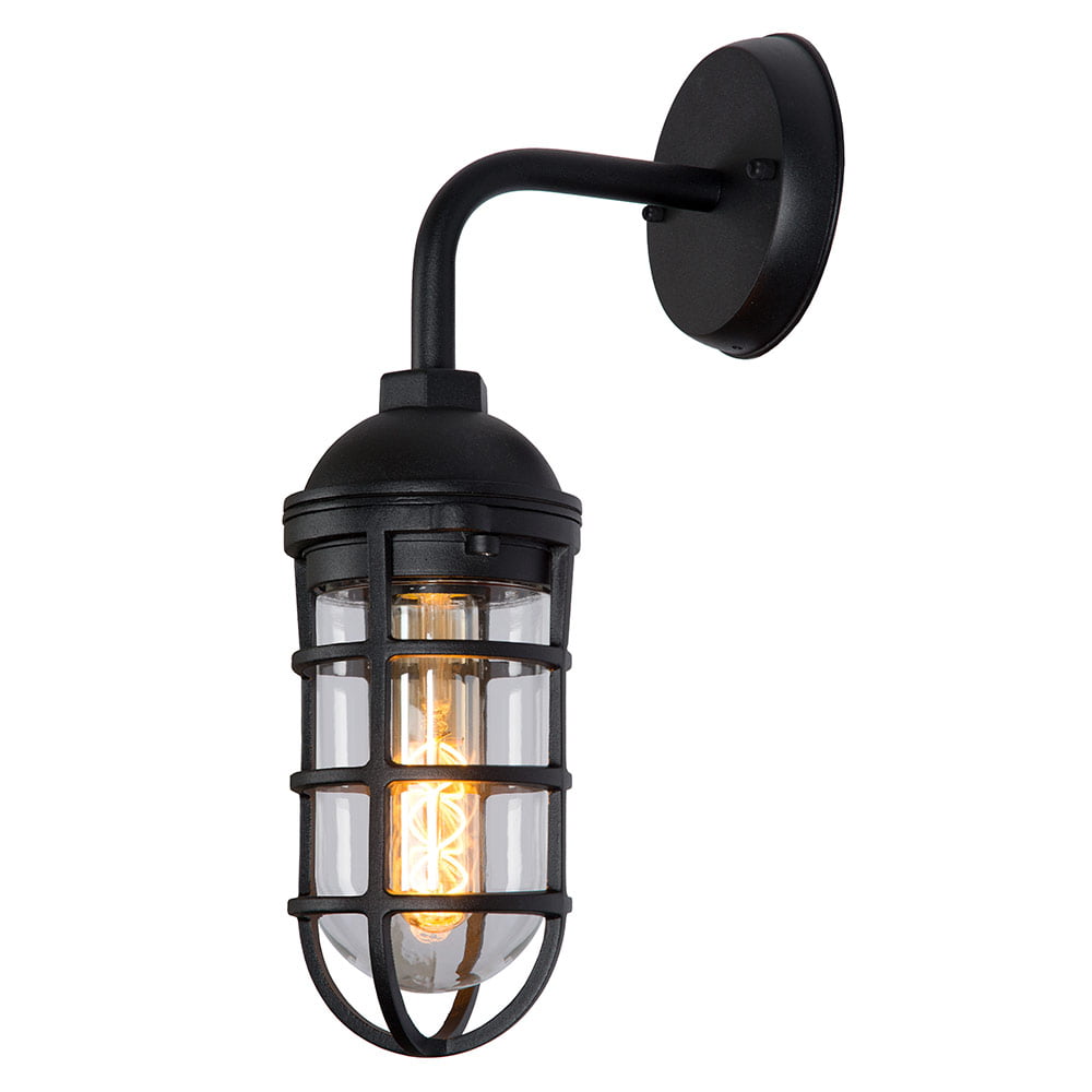 Applique Lucide Limal 1xE27 IP44,noir &ndash; Image 1