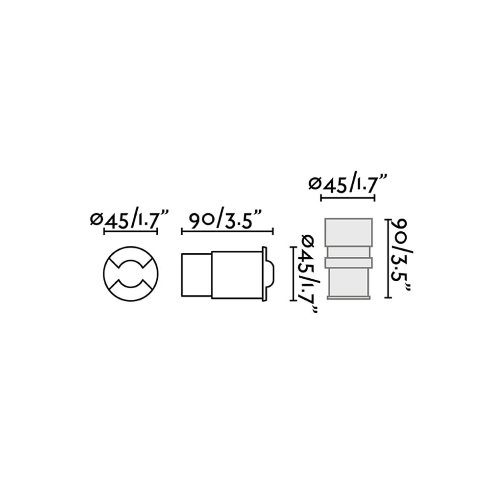 SPOT ENCASTRE SOL/MUR KANE 2 &ndash; Image 3
