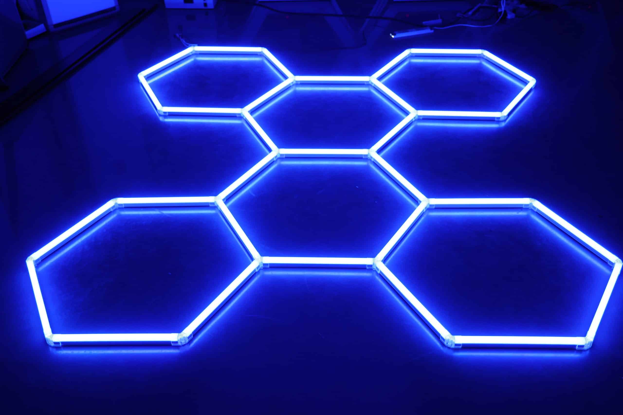 Plafonnier led nid d abeille RGB &ndash; Image 1