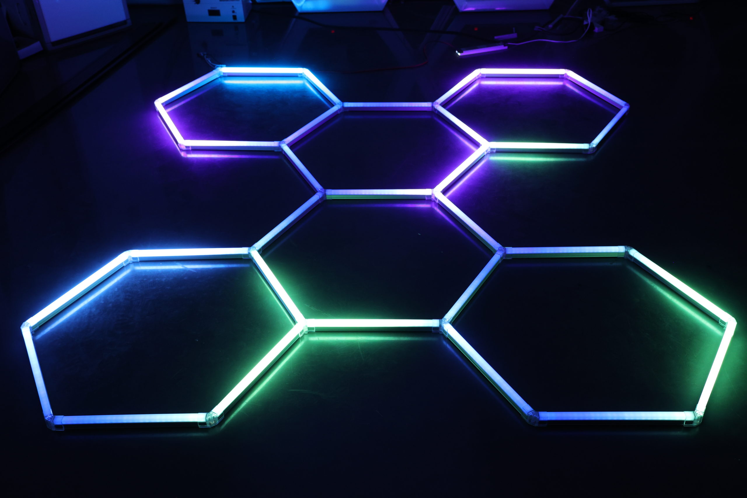 Plafonnier led nid d abeille RGB &ndash; Image 2