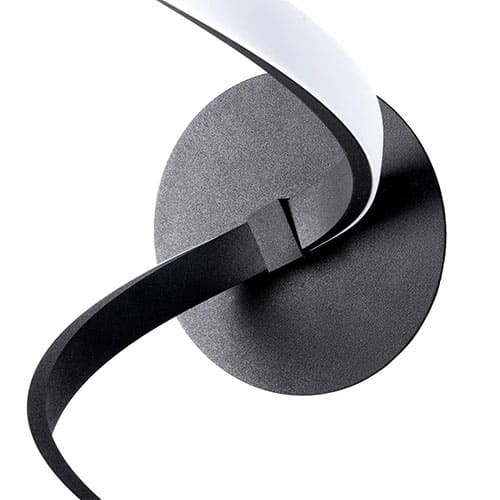 Applique murale design LED WONDERFUL en m&eacute;tal noir mat &ndash; Image 4