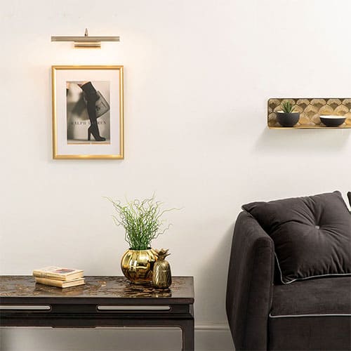 Applique tableau CESAR dor&eacute;e en m&eacute;tal &ndash; Image 1