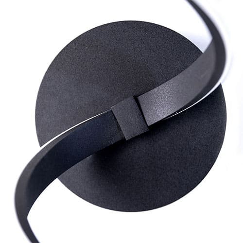 Applique murale design LED WONDERFUL en m&eacute;tal noir mat &ndash; Image 5