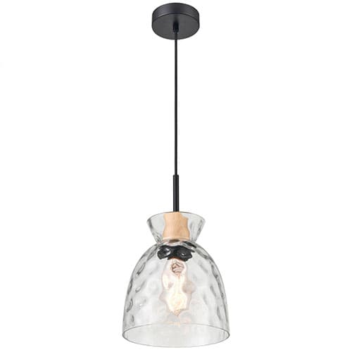 Suspension VERRIO (D19cm) en verre transparent &ndash; Image 1