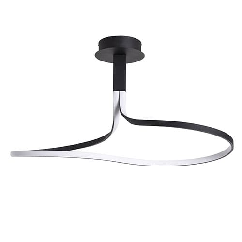 Plafonnier design LED WONDERFUL en m&eacute;tal noir mat &ndash; Image 3