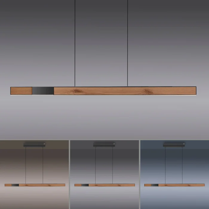 Suspension LED PURE-MOTO-RISE, Design Moderne, T&eacute;l&eacute;commande Incluse &ndash; Image 6