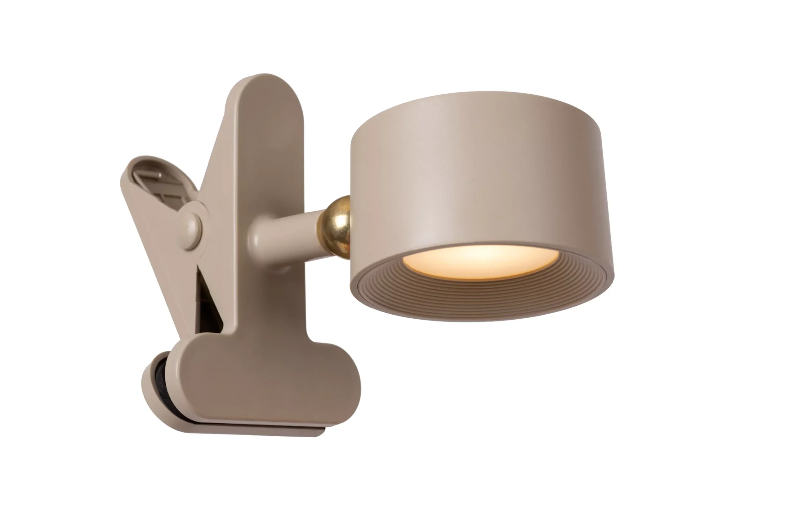 JOLAN - Lampe de bureau Rechargeable/Lampe &agrave; pince/Applique murale - Batterie/Piles - LED Dim to warm - 1x3,5W 2700K/5700K - Taupe &ndash; Image 12
