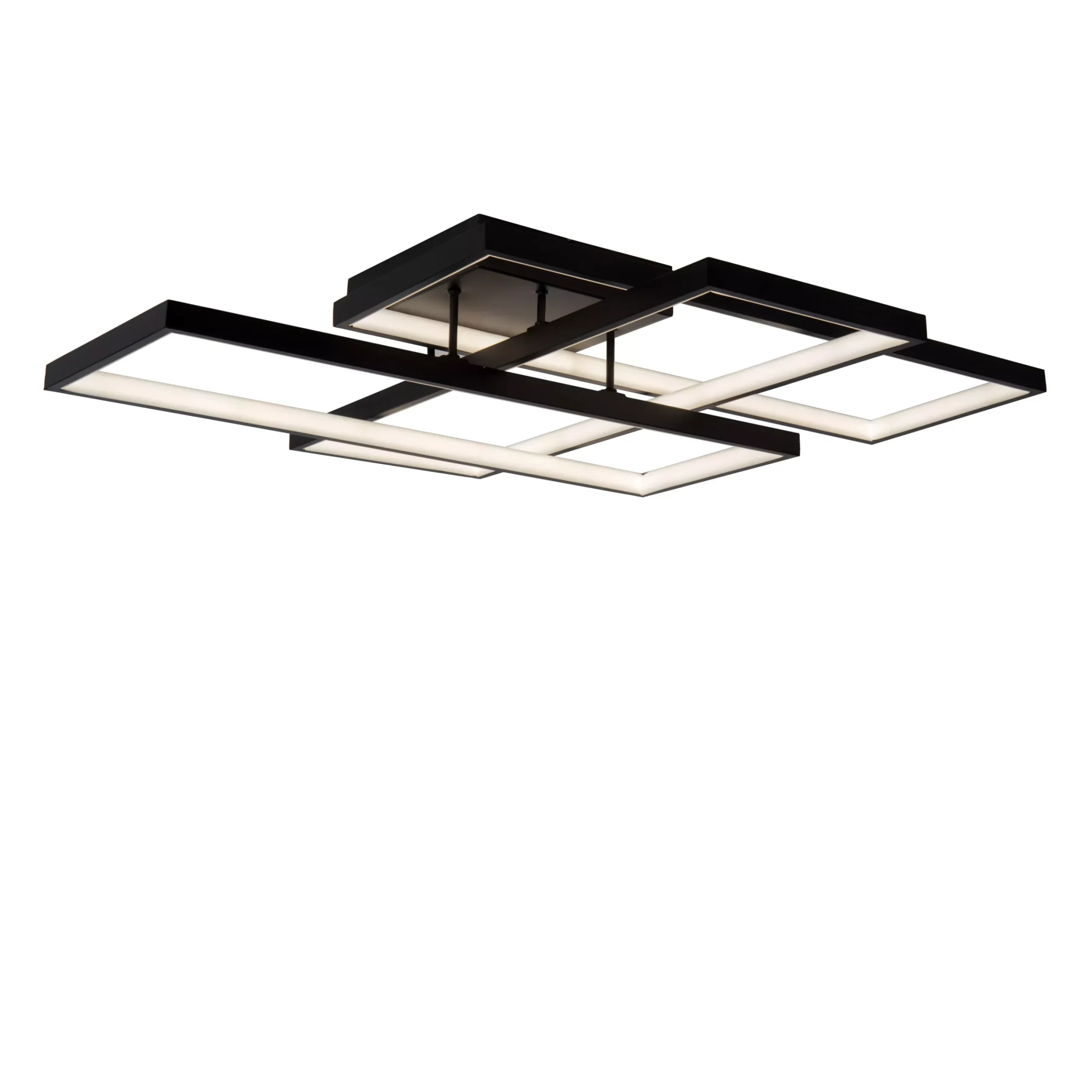 LOKERO - Plafonnier - LED Dim. - CCT - 1x60W 2700K/4000K - Noir &ndash; Image 4