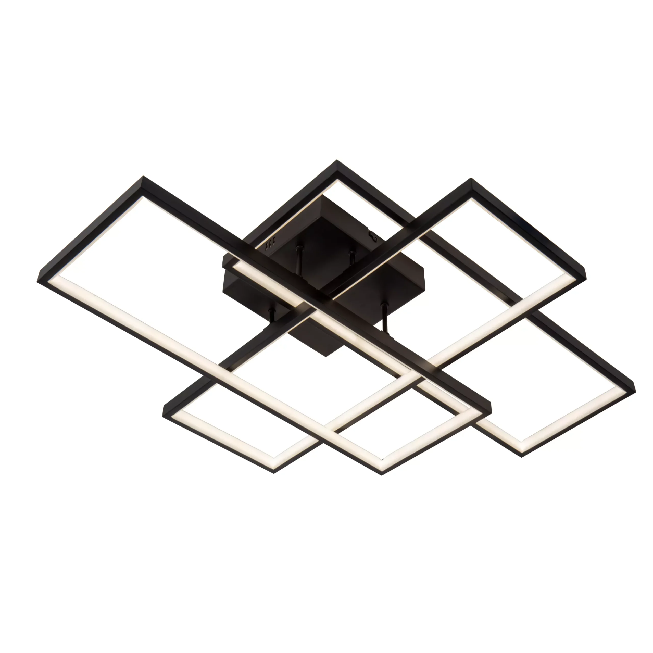 LOKERO - Plafonnier - LED Dim. - CCT - 1x60W 2700K/4000K - Noir &ndash; Image 2