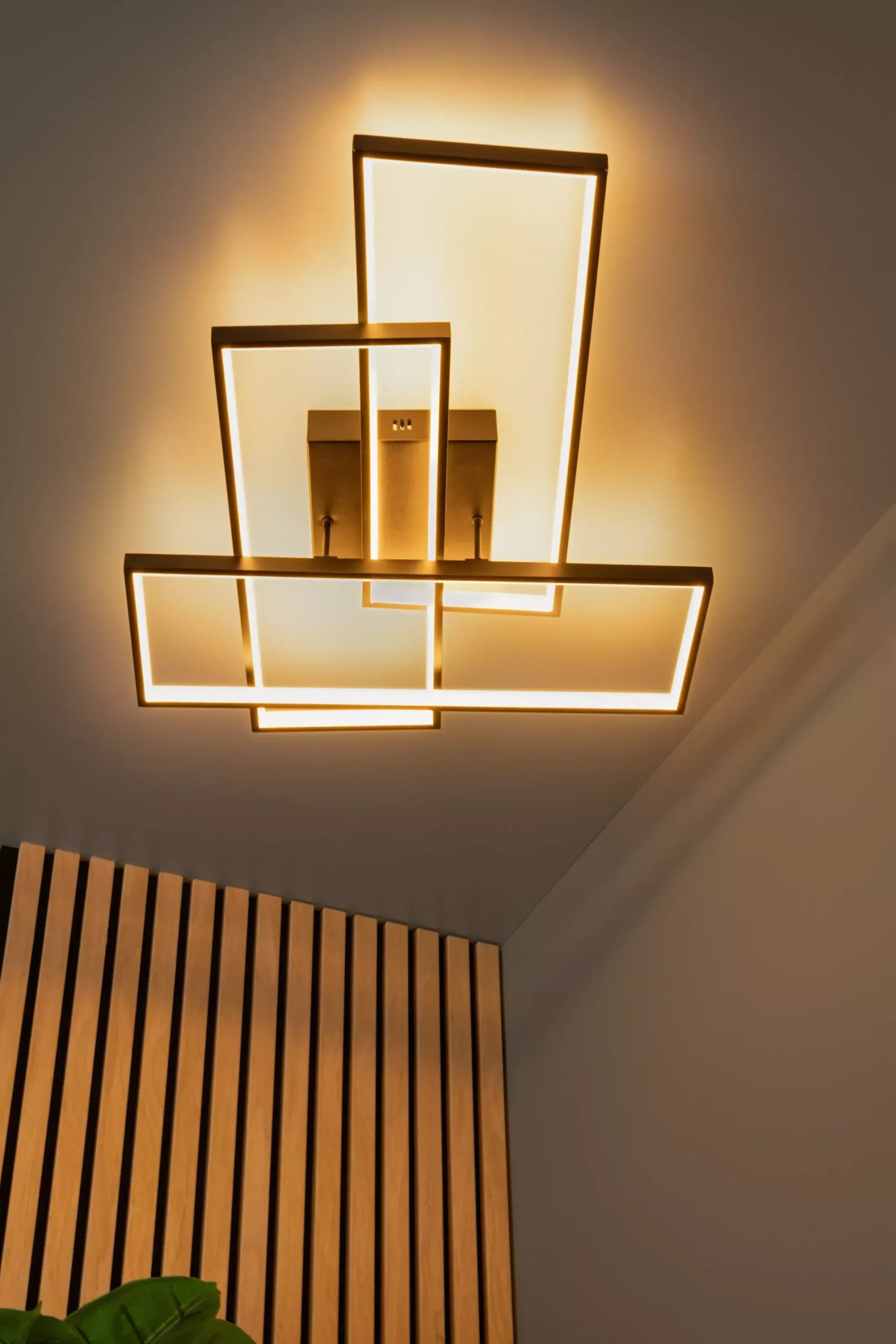 LOKERO - Plafonnier - LED Dim. - CCT - 1x60W 2700K/4000K - Noir &ndash; Image 1