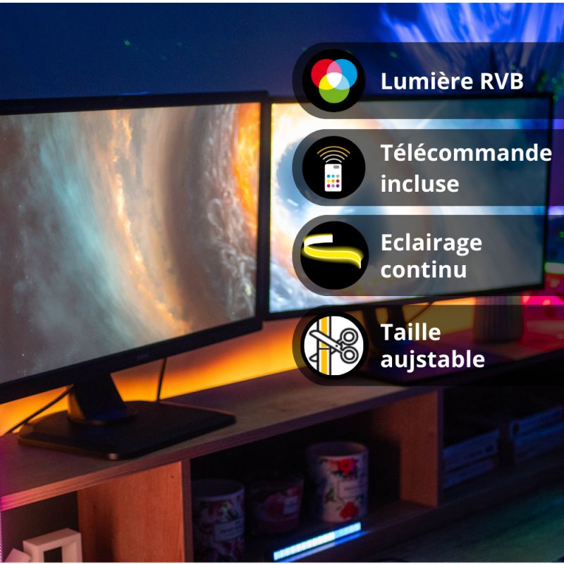 Ruban LED COB 3m RVB - Extensible 6m - &eacute;clairage continu multi-mode &ndash; Image 5