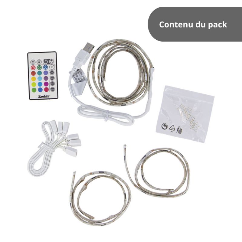 Ruban LED COB 3m RVB - Extensible 6m - &eacute;clairage continu multi-mode &ndash; Image 3