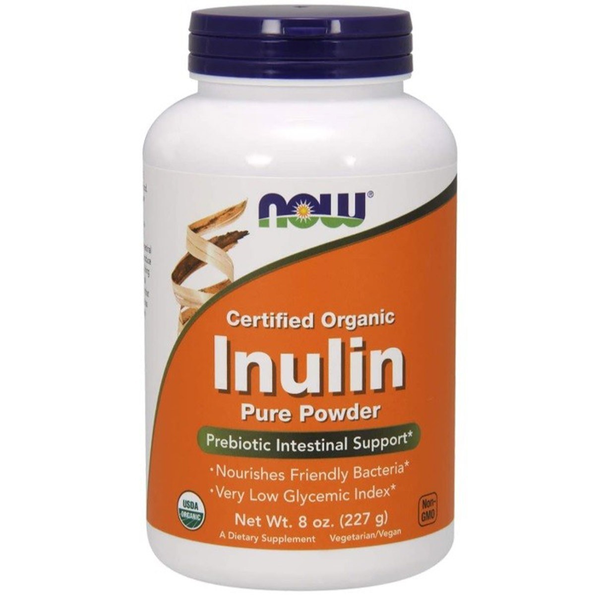 Now Inulina Organica Certificada Apoyo Intestinal 227 g
