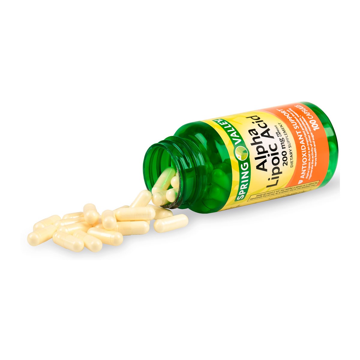 Spring Valley Alpha Acido Lipoico 200 Mg 100 Capsulas - Imagen 2