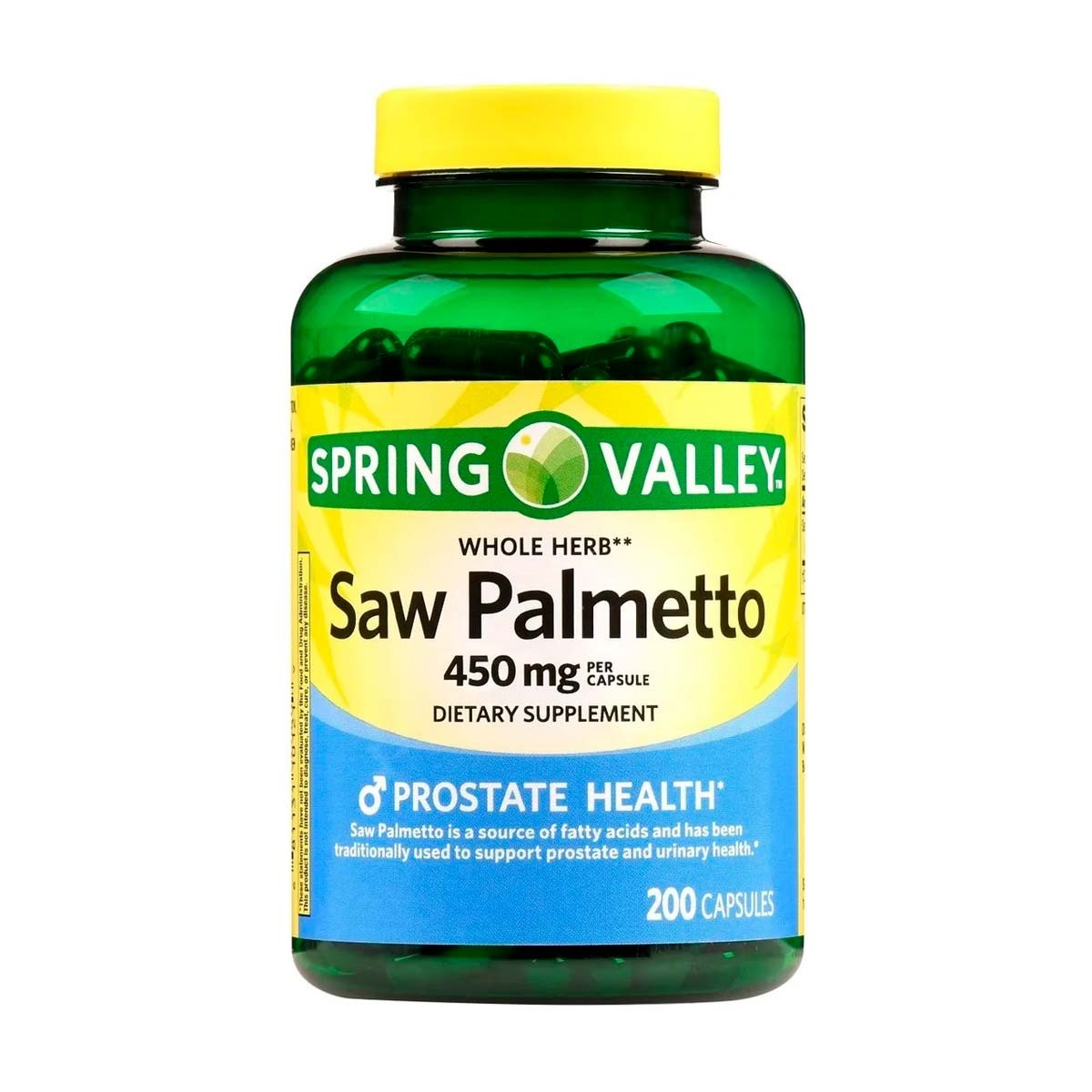Spring Valley Saw Palmetto Salud De La Prostata 200 Capsulas