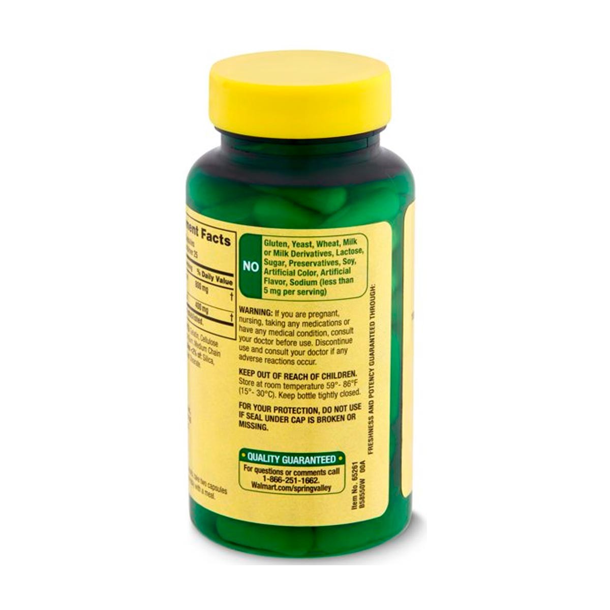 Spring Valley Acetil L-Carnitina Con Acido Alfa Lipoico Salud Del Cerebro 50 Capsulas - Imagen 3
