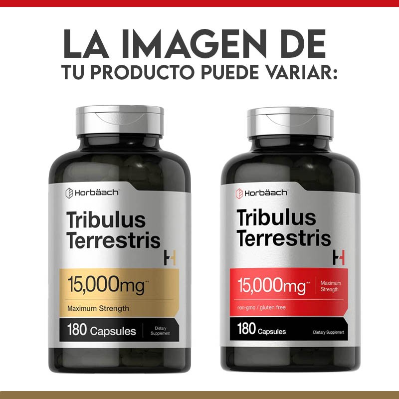 Horbaach Tribulus Terrestris Suplemento para Hombre 15,000 mg 180 Cápsulas - Imagen 2