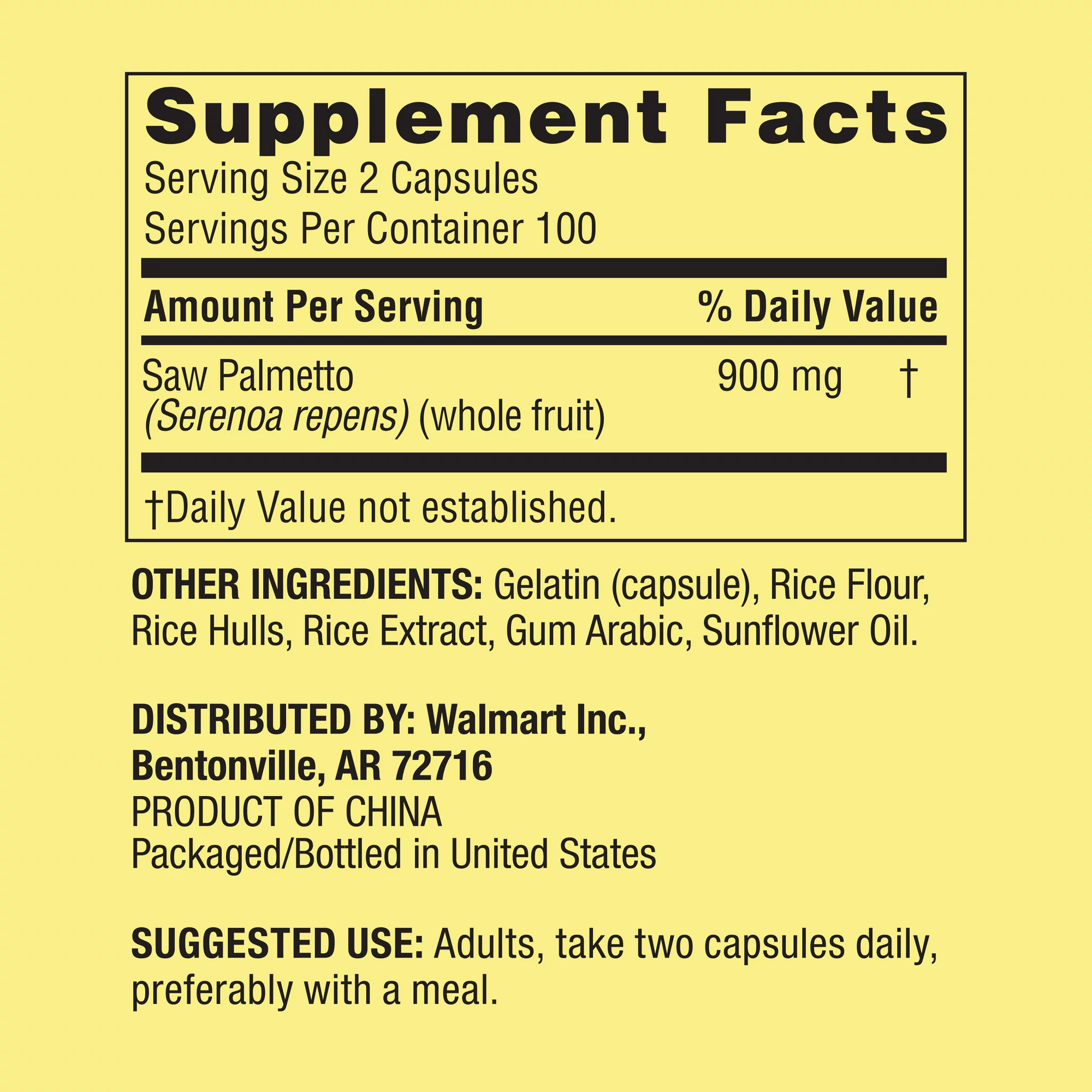 Spring Valley Saw Palmetto Salud De La Prostata 200 Capsulas - Imagen 3