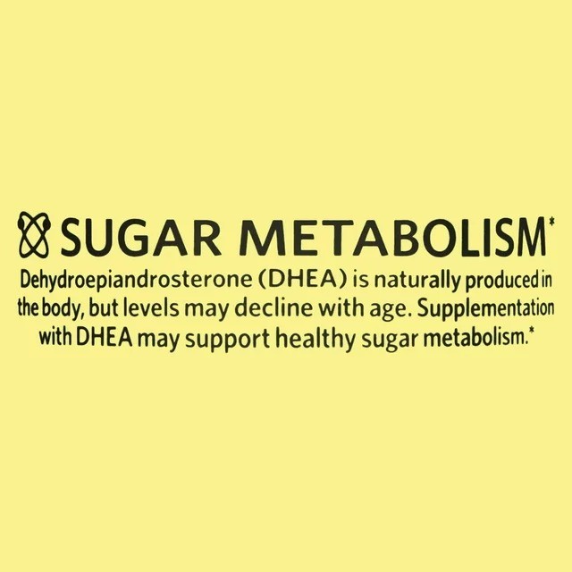Spring Valley Tabletas DHEA Mejora al Metabolismo del Azucar 50 mg - 50 Tabletas - Imagen 6