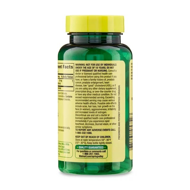 Spring Valley Tabletas DHEA Mejora al Metabolismo del Azucar 50 mg - 50 Tabletas - Imagen 2