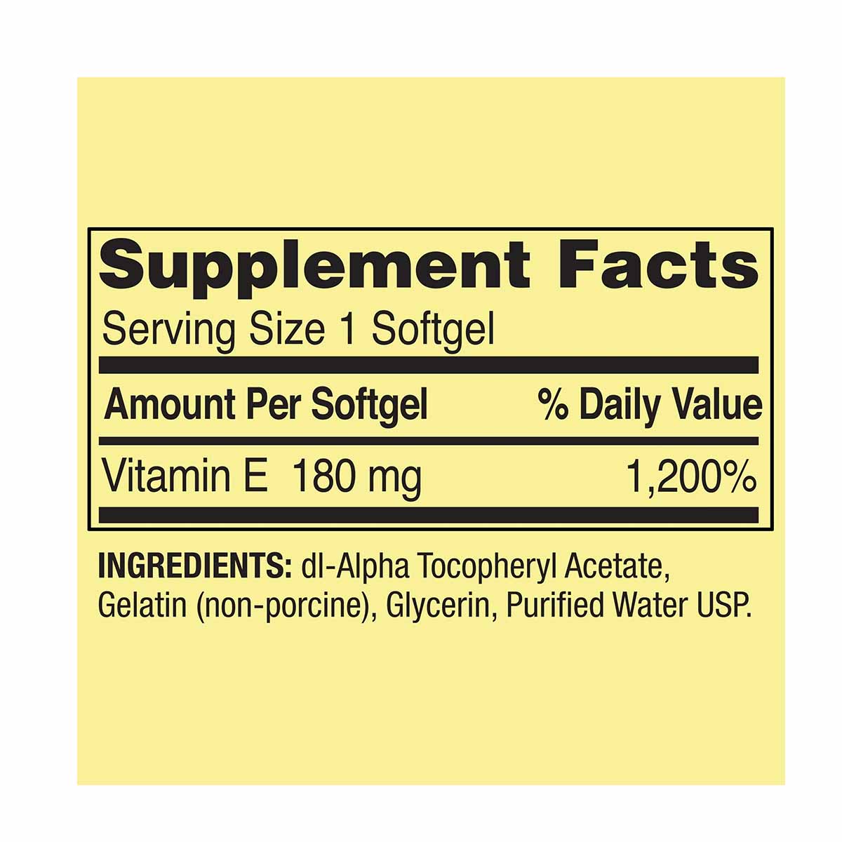 Spring Valley Vitamina E Suplemento para la Salud del Corazón, 180 mg (400 UI), Cápsulas Blandas - Imagen 3