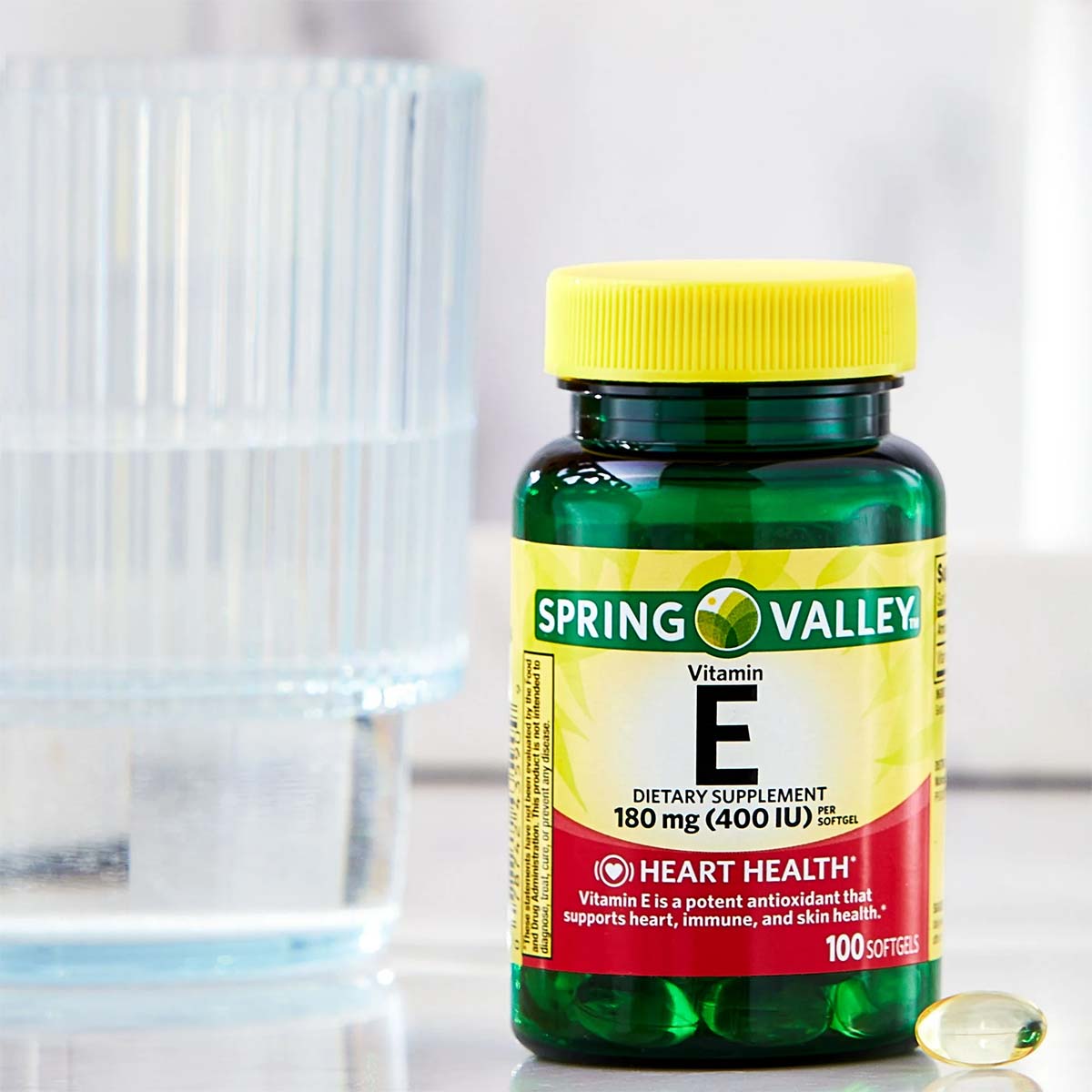 Spring Valley Vitamina E Suplemento para la Salud del Corazón, 180 mg (400 UI), Cápsulas Blandas - Imagen 7