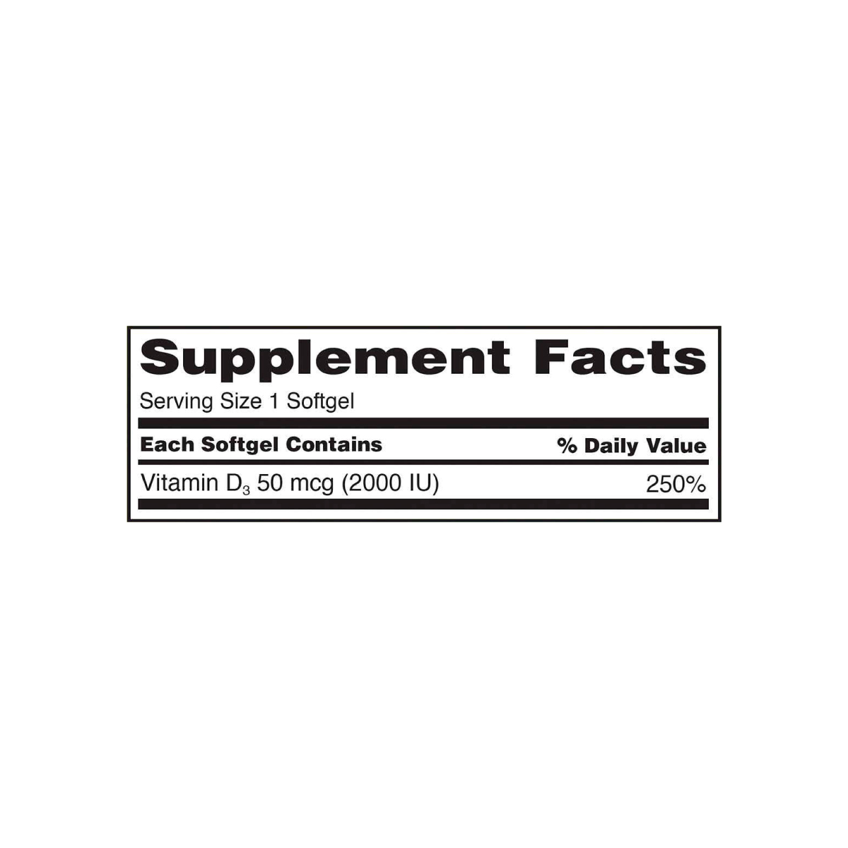 Kirkland Extra Strength Vitamina D3 50 mcg (2000 IU) Apoya la Salud Ósea y Sistema Inmune 600 Cápsulas Blandas - Imagen 3