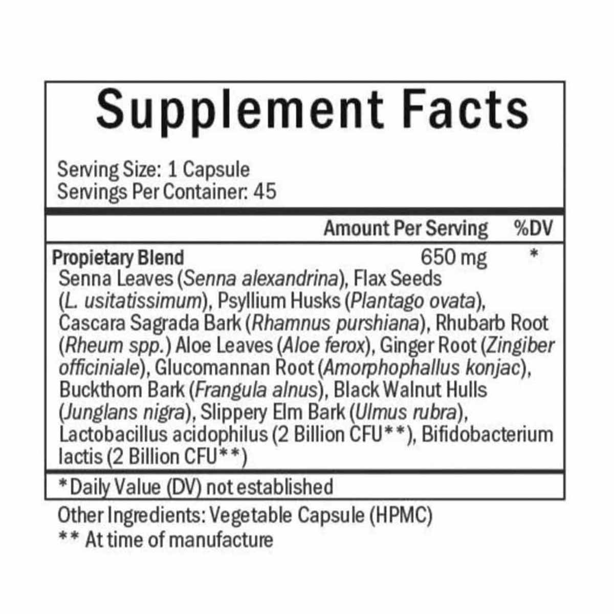 Colon Detox & Cleanser BioSchwartz Desintoxicante y Limpiador de Colon 45 Cápsulas Veganas - Imagen 2