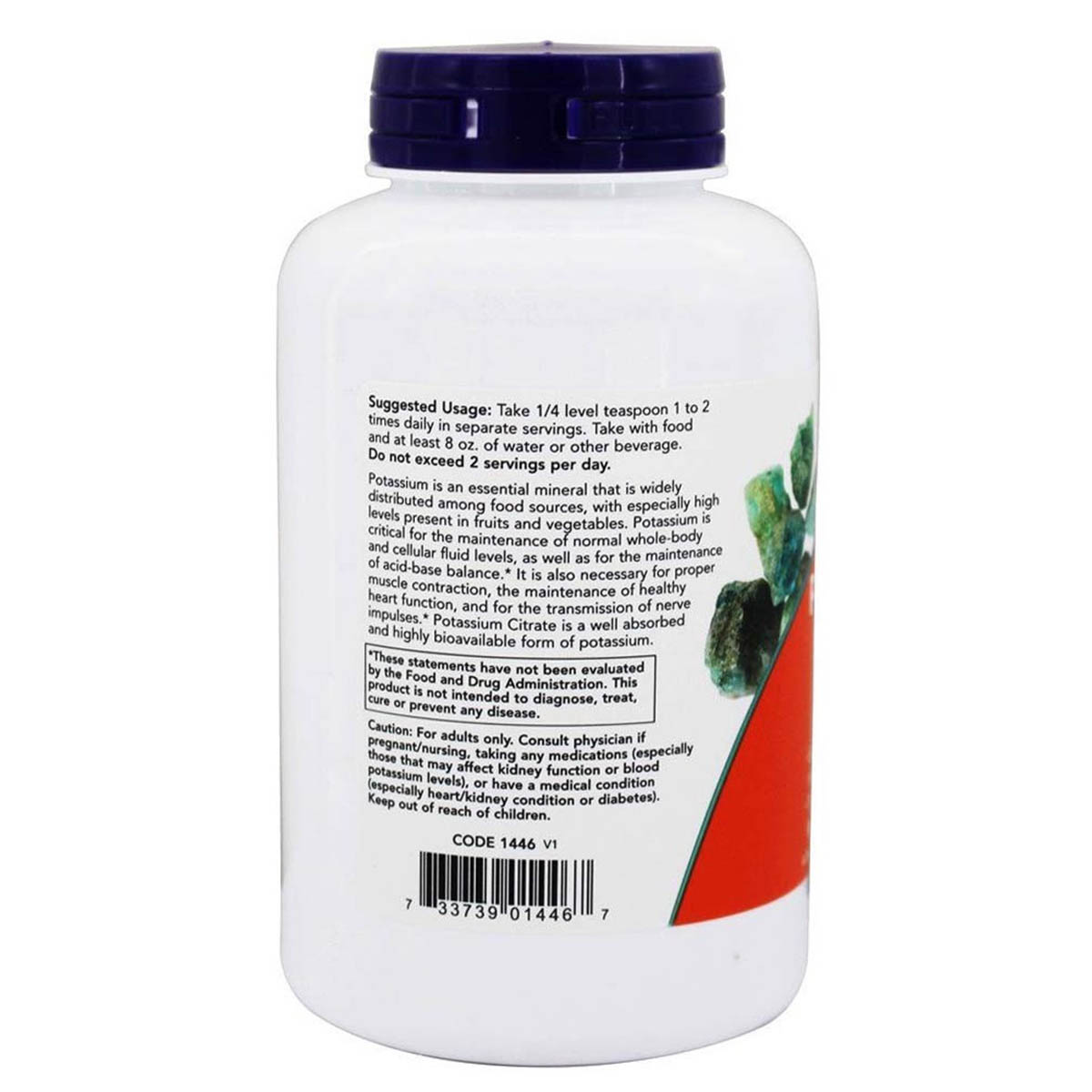 Now Citrato de Potasio en Polvo - Potassium Citrate Pure Powder 12 oz. (340 g) - Imagen 2