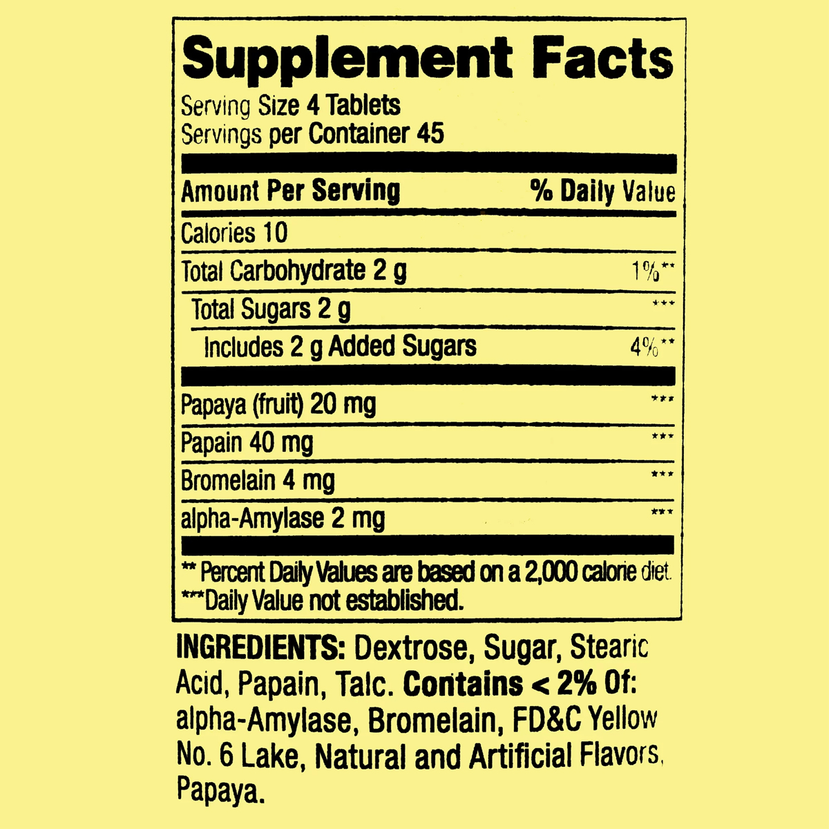 Spring Valley Enzimas de Papaya Complex - Papaya Enzyme Complex Salud Digestiva 180 Tabletas Masticables - Imagen 3