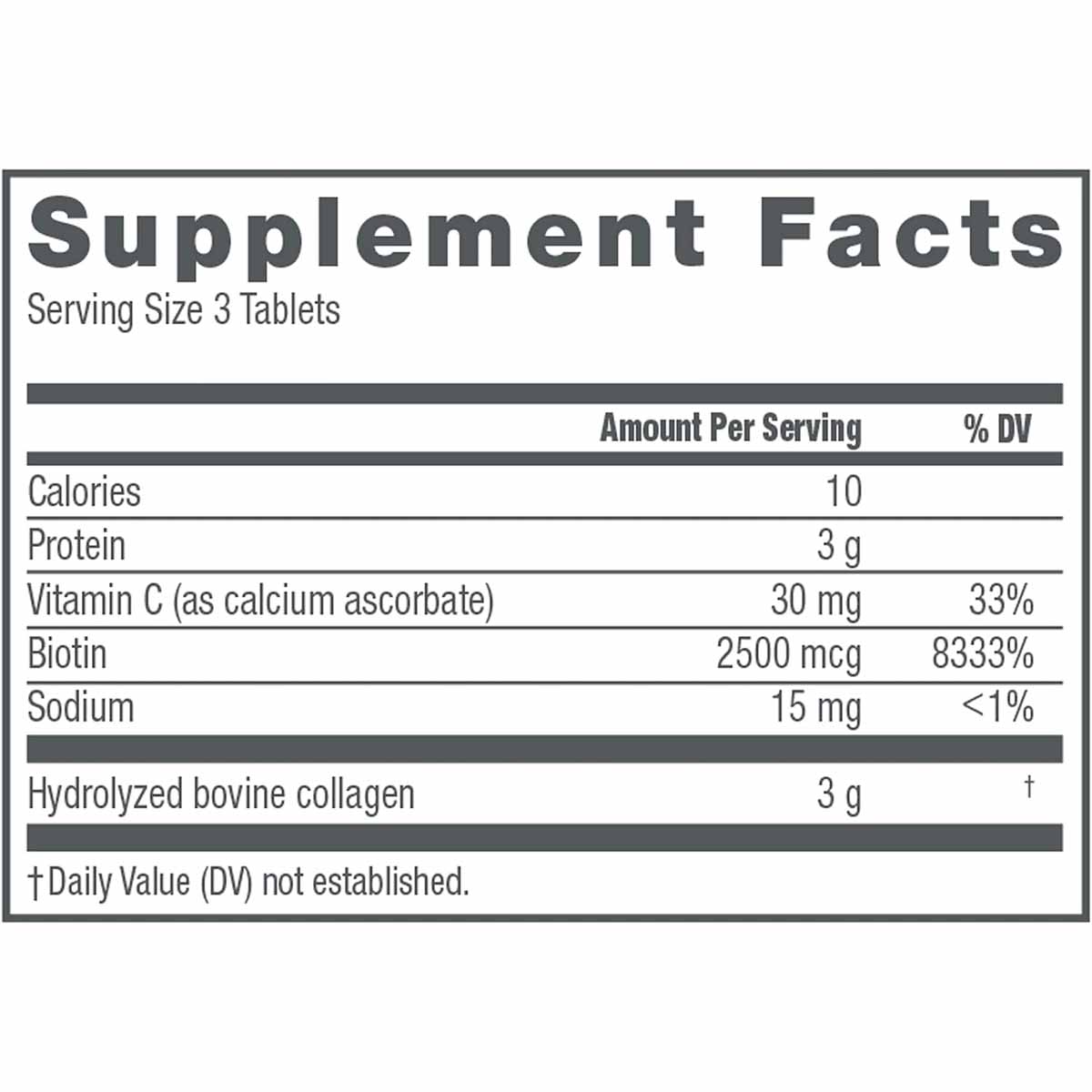 NeoCell Super Colágeno con Vitamina C y Biotina, Piel, Cabello y Uñas Suplemento 270 Tabletas - Imagen 2