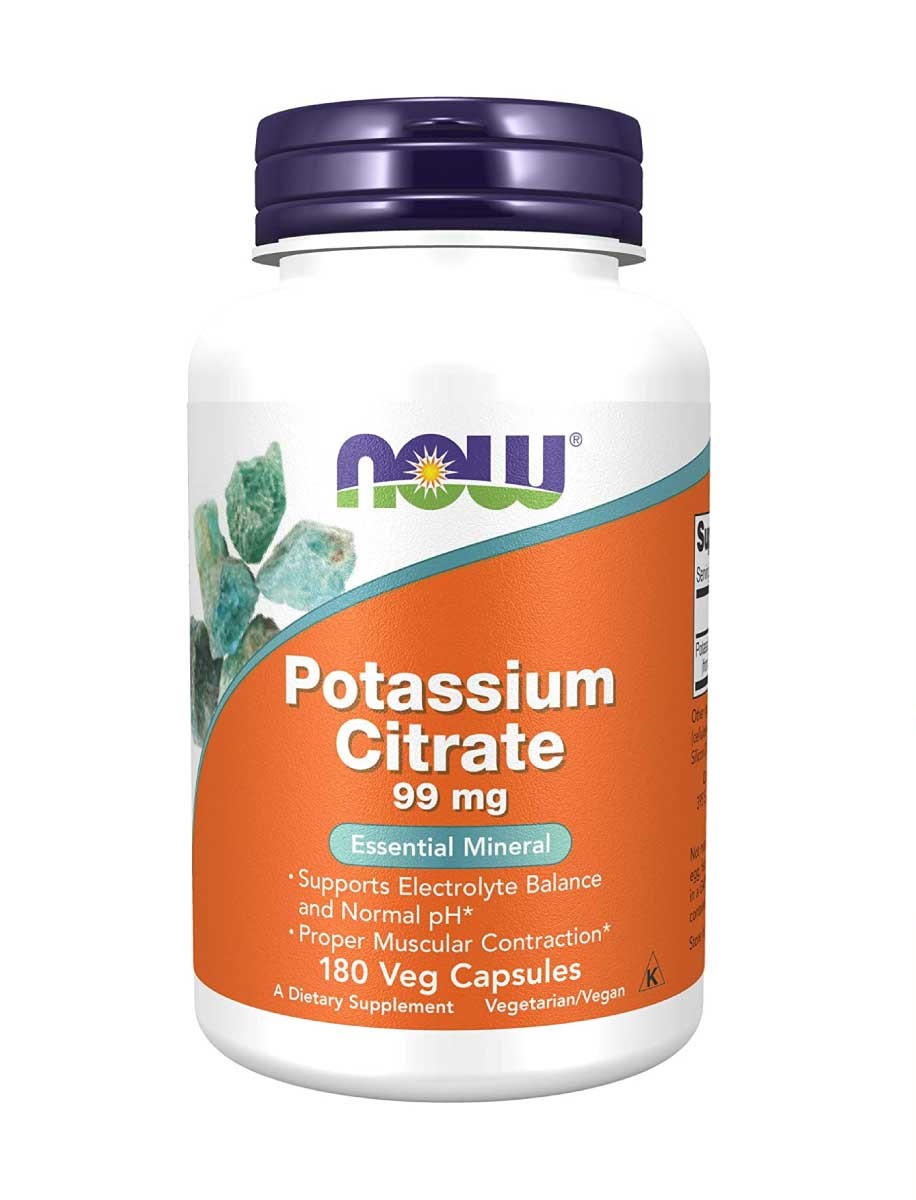 Now Citrato de Potasio (Potassium Citrate) 99 mg 180  Cápsulas