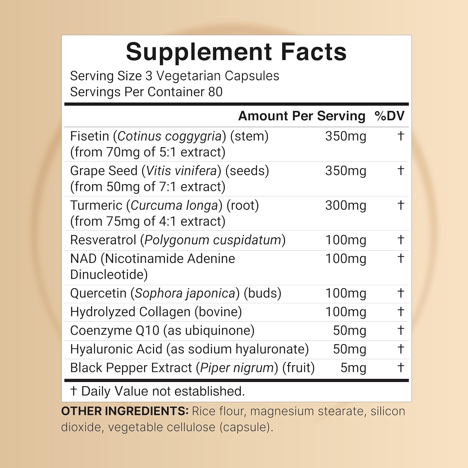 NatureBell NAD+ 1.500 mg Por Servicio, Complejo 10 en 1 con resveratrol Plus Ácido Hialurónico - 240 Cápsulas Vegetales - Imagen 3