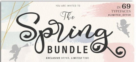 Spring Fonts Bundle Deal