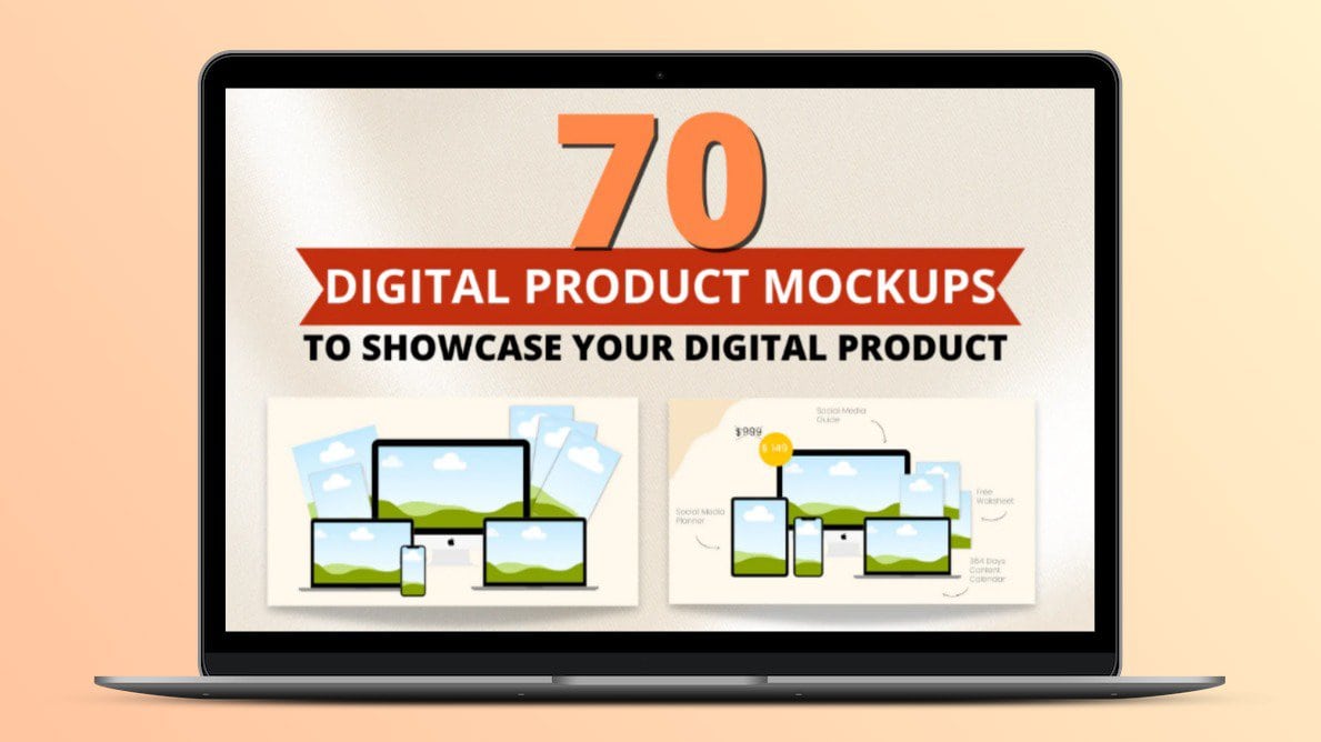 Digital Product Mockup Template Lifetime Deal Image
